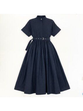 boohoo mini black dress Preowned Christian Dior 2001 Blue Silk Asymmetrical Dress